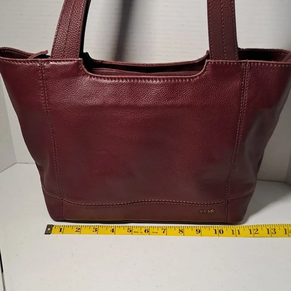 The Sak Burgundy Leather Tote Bag - Picture 6 of 9